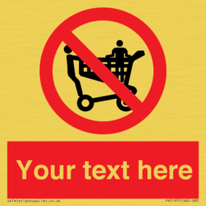 Custom No Climbing on Trolley Sign